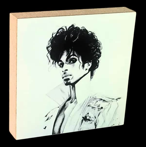Famous Dead Singers Holzbild Prince