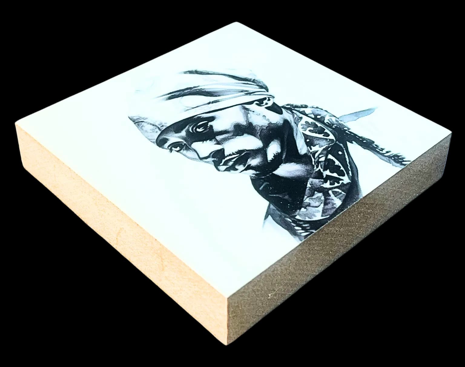 Famous Dead Singers Holzbild Tupac Shakur