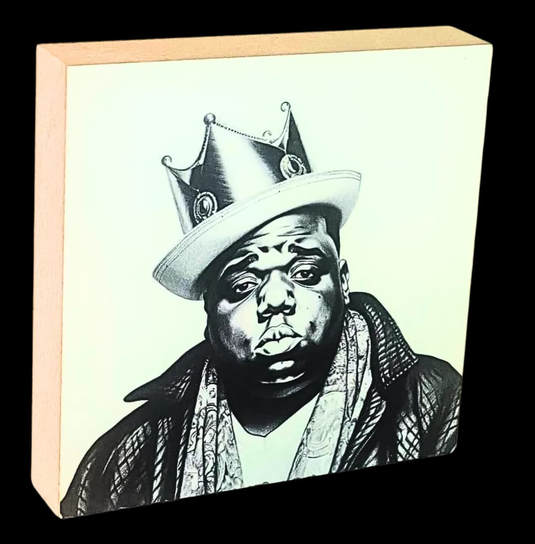 Famous Dead Singers Holzbild Notourious B.I.G.