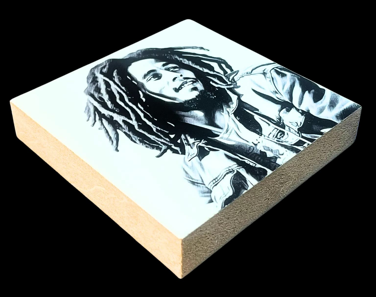 Famous Dead Singers Holzbild Bob Marley
