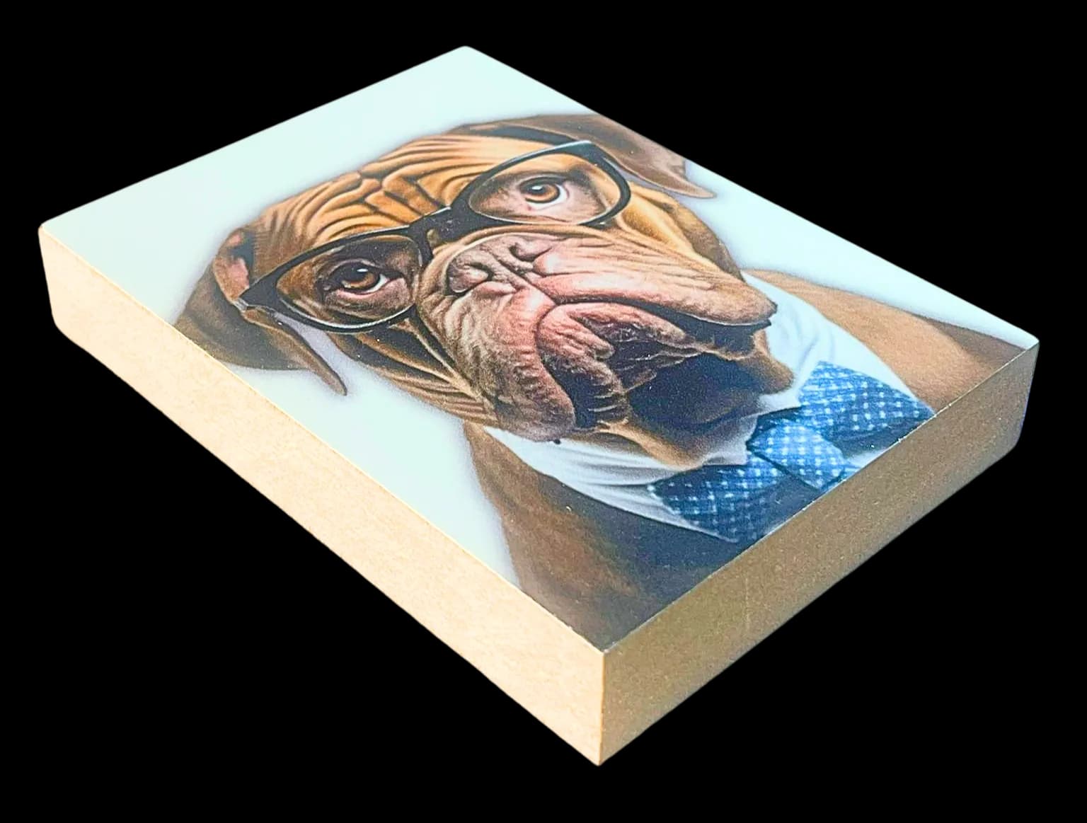 Crazy Dogs Holzbild Bruno