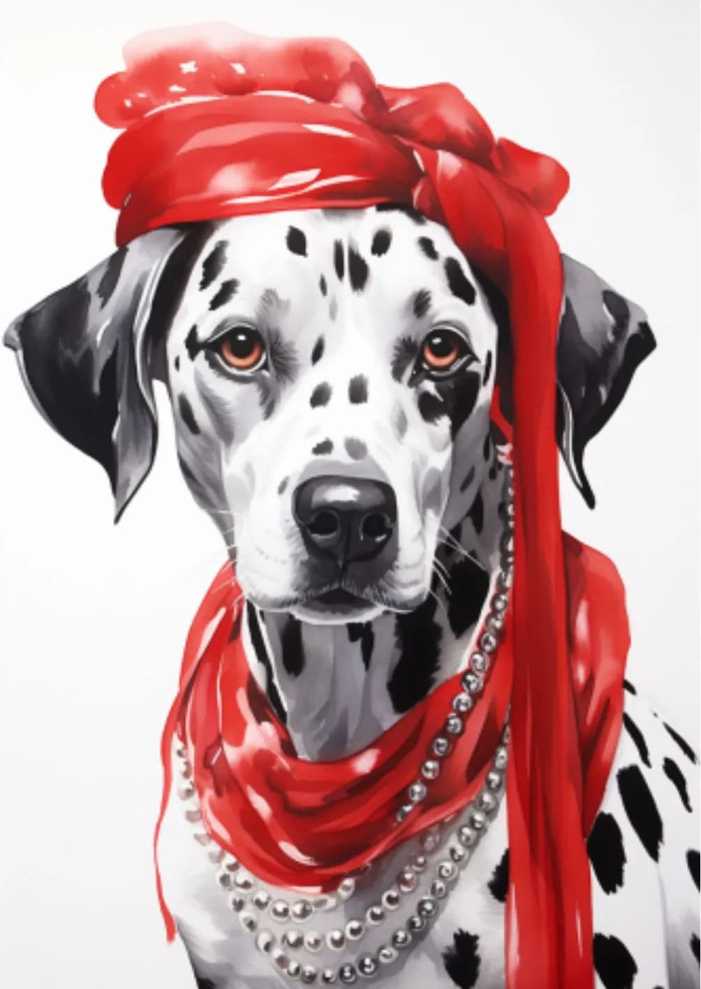 Crazy Dogs Holzbild Clothilde