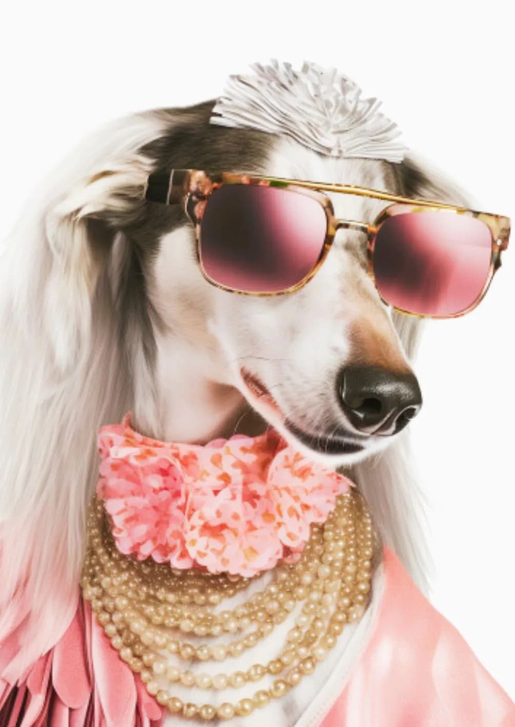 Crazy Dogs Holzbild Samantha