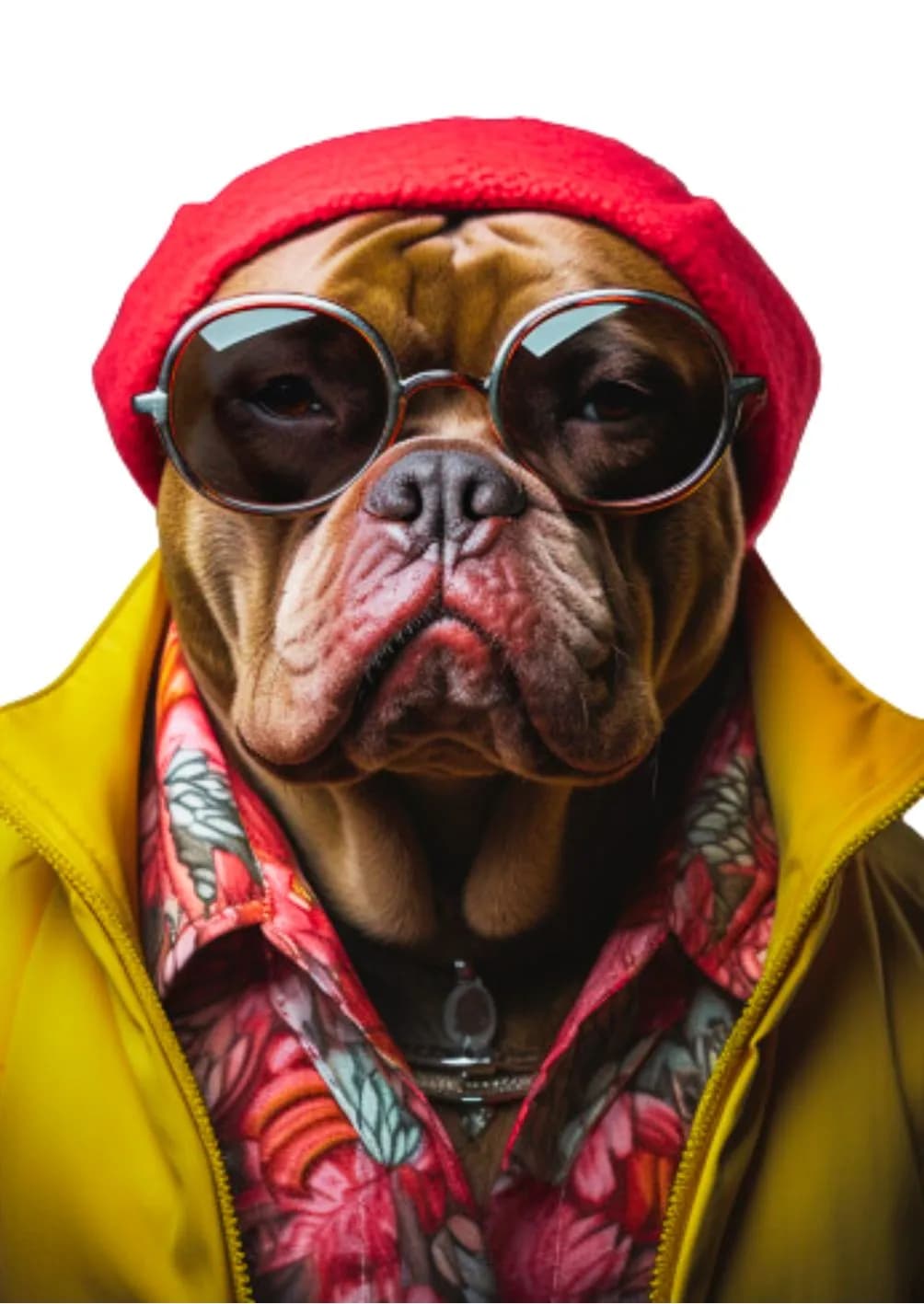 Crazy Dogs Holzbild Willi