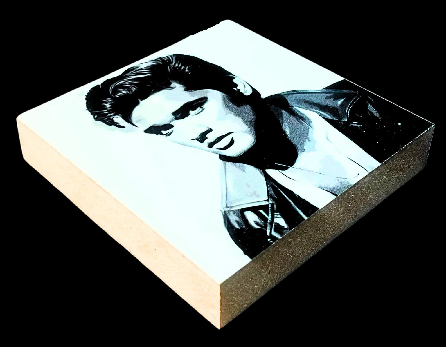 Famous Dead Singers Holzbild Elvis Presley