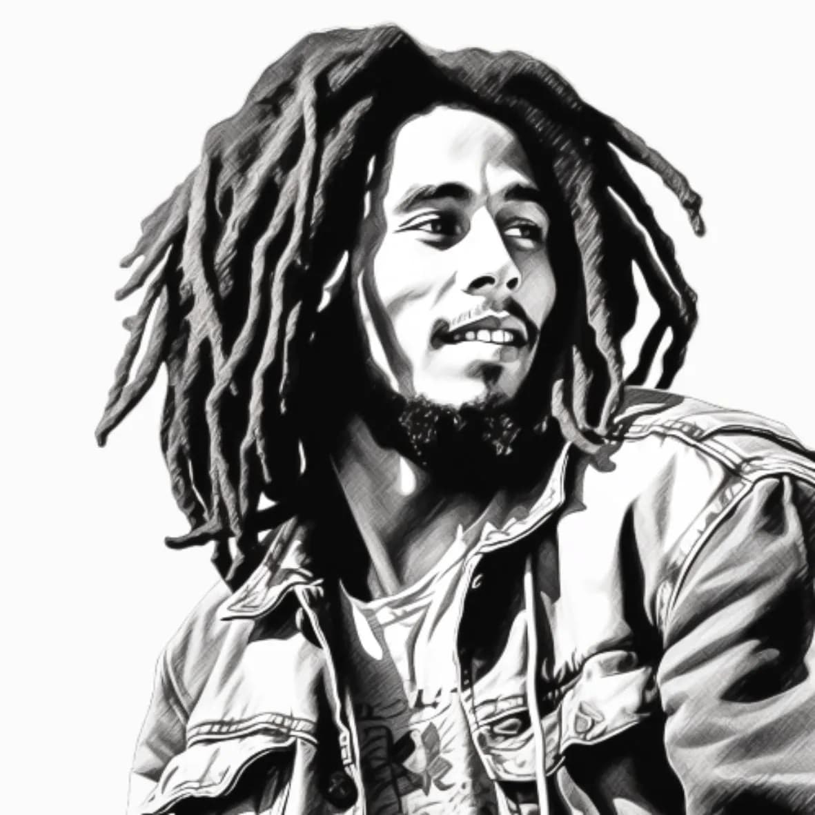 Famous Dead Singers Holzbild Bob Marley