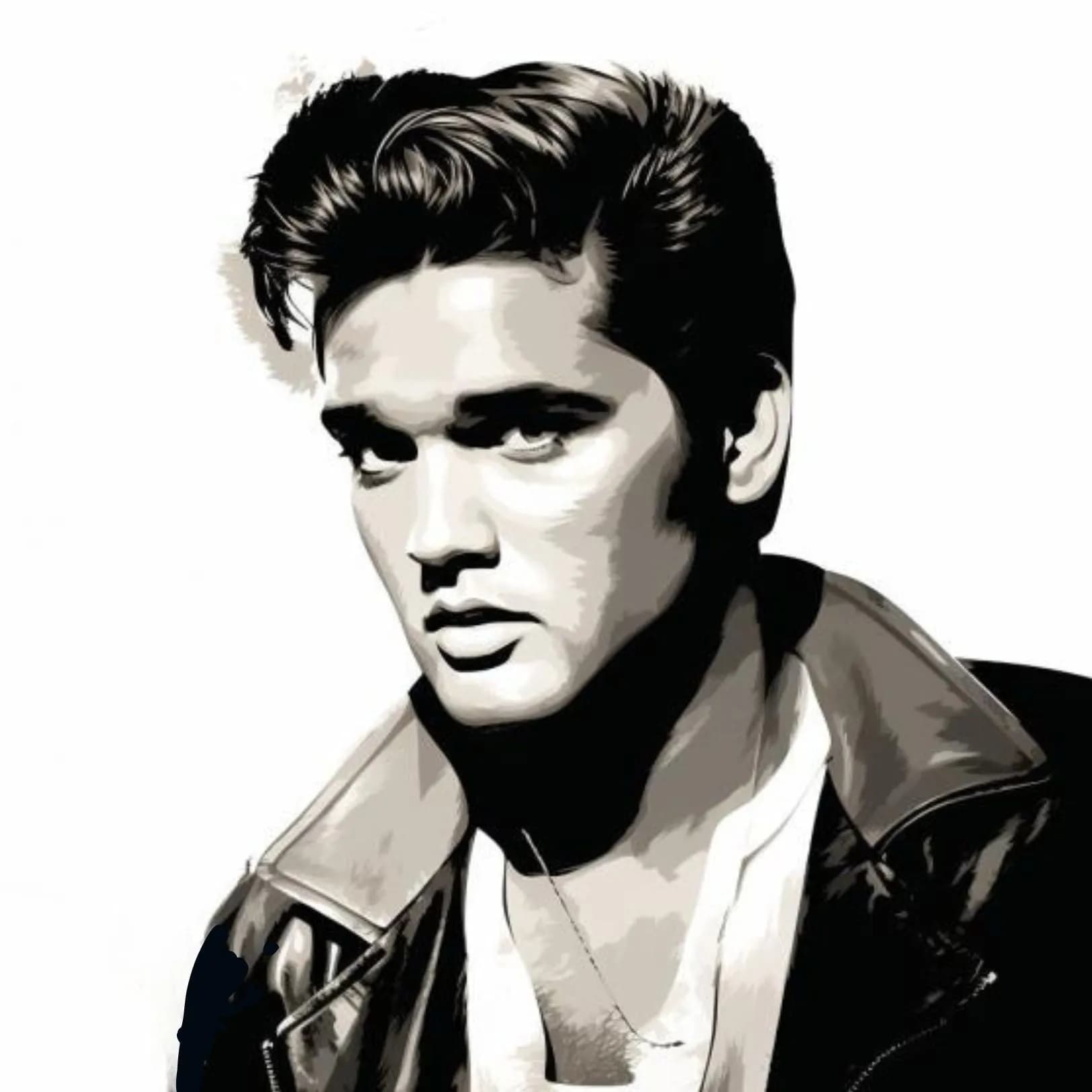 Famous Dead Singers Holzbild Elvis Presley