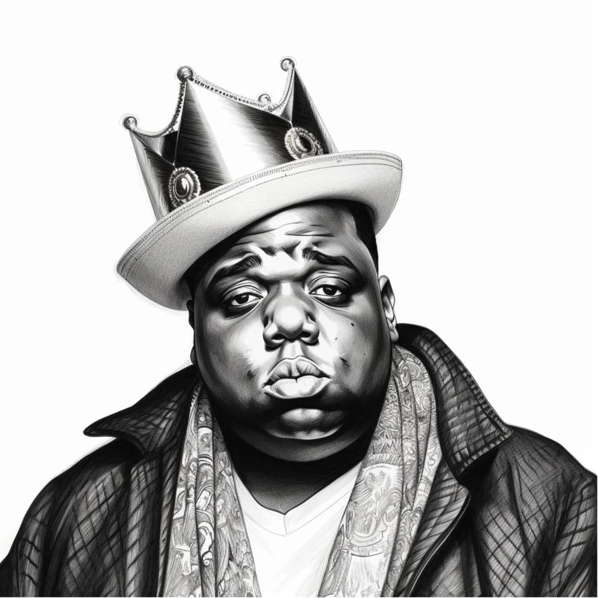 Famous Dead Singers Holzbild Notourious B.I.G.