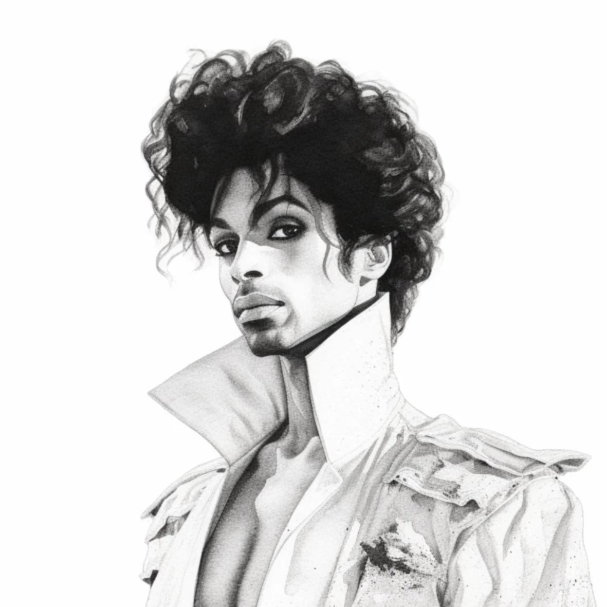 Famous Dead Singers Holzbild Prince