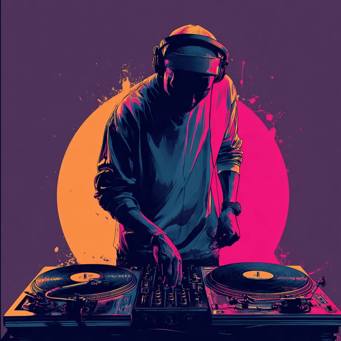 Festival Holzbild DJ