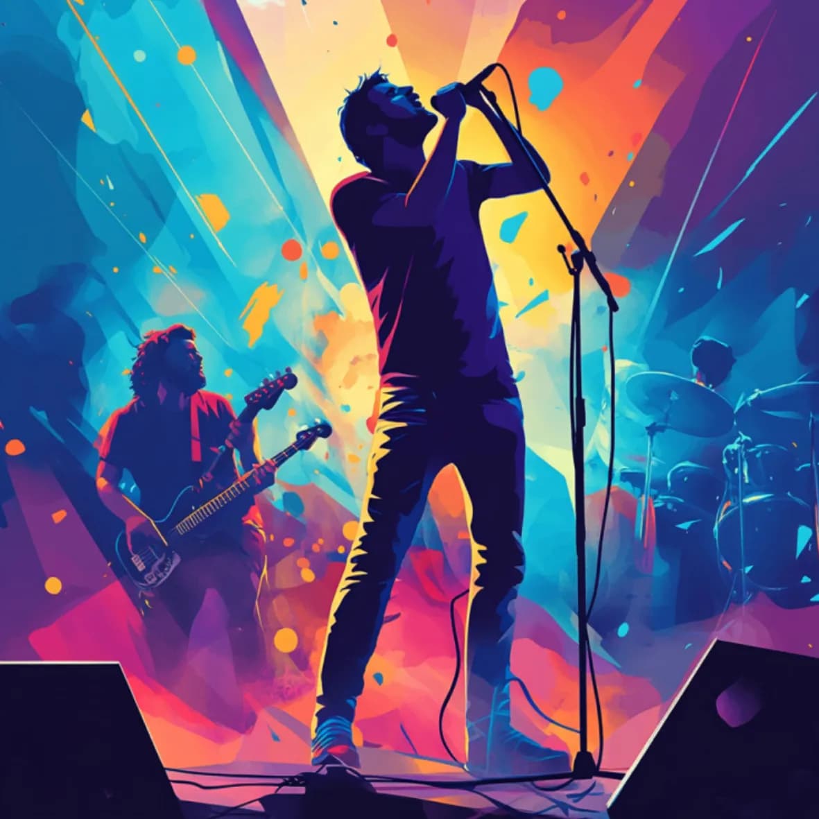 Festival Holzbild Frontman