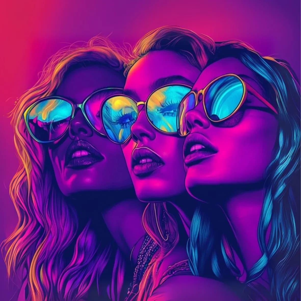 Festival Holzbild Groupies