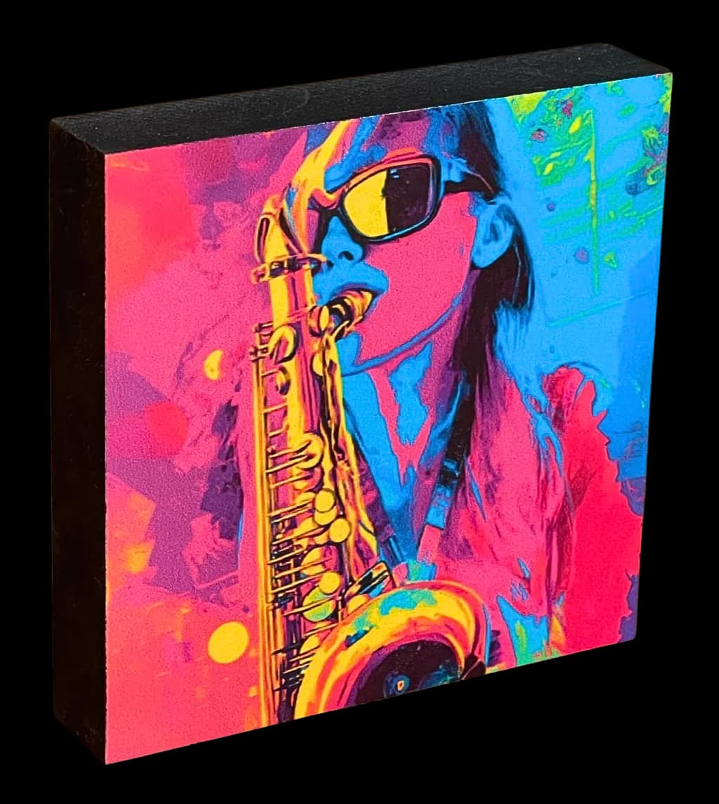 Festival Holzbild Sax