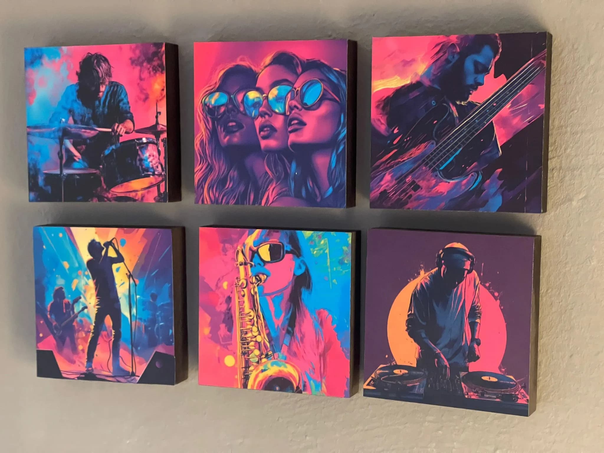 Festival Holzbild Frontman