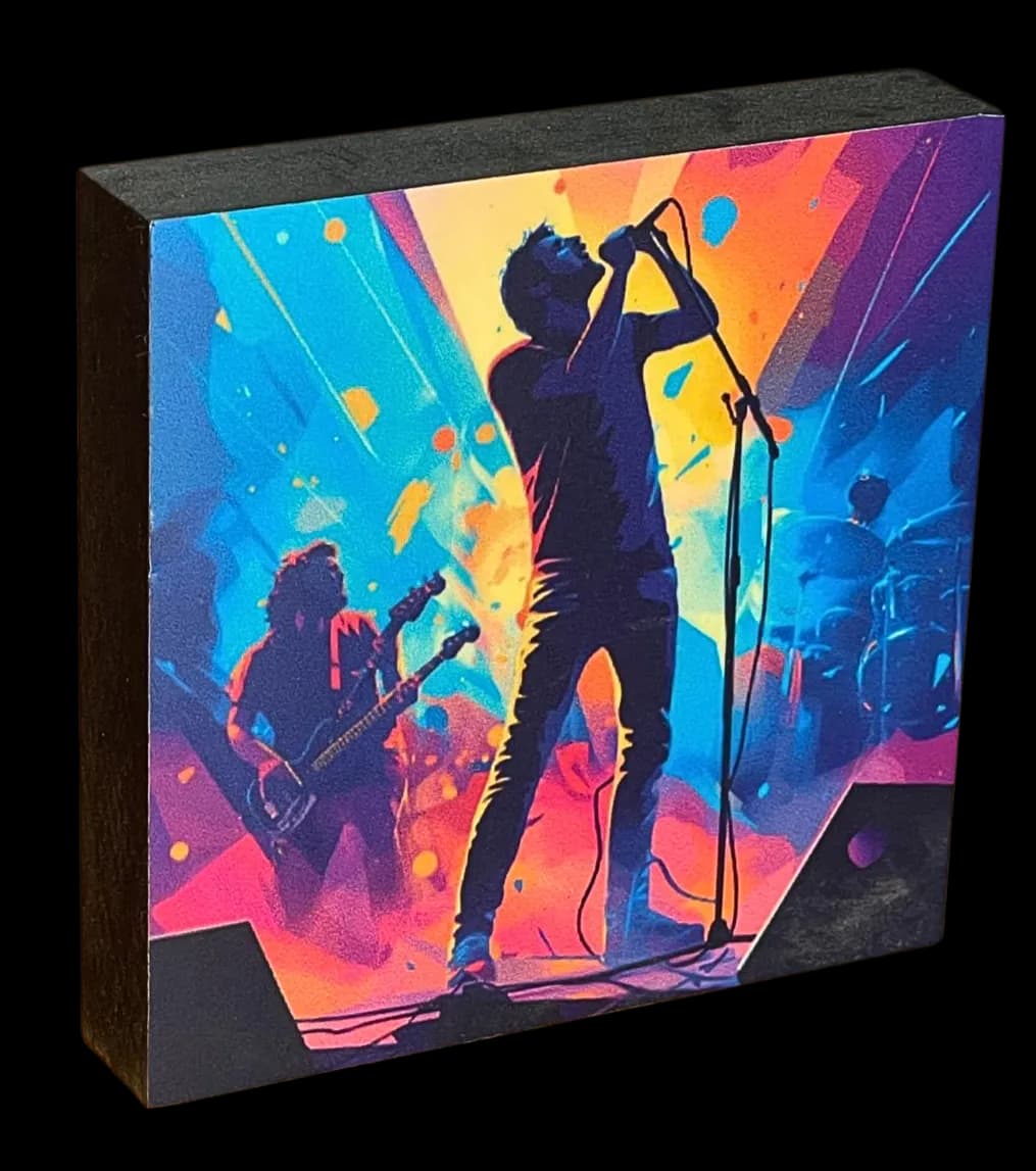 Festival Holzbild Frontman