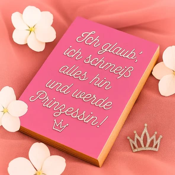 Lustig Holzbild "Ich glaub, ich schmeiß alles hin..."