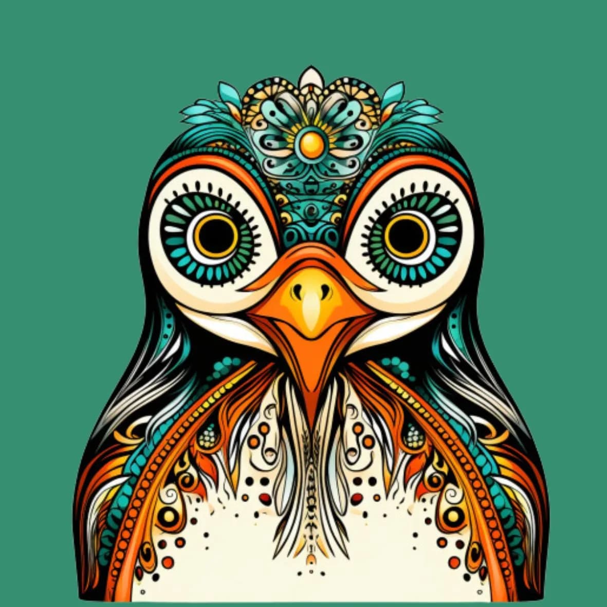 Mandala Holzbild Pingiun