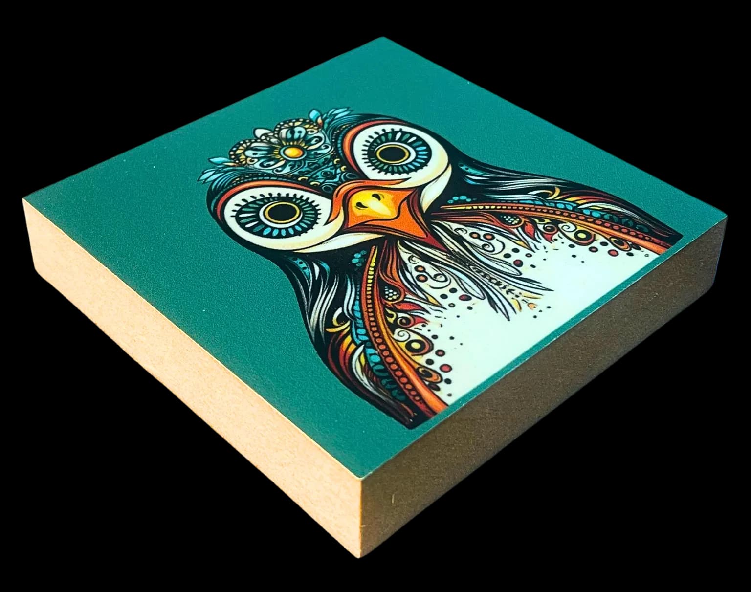 Mandala Holzbild Pingiun