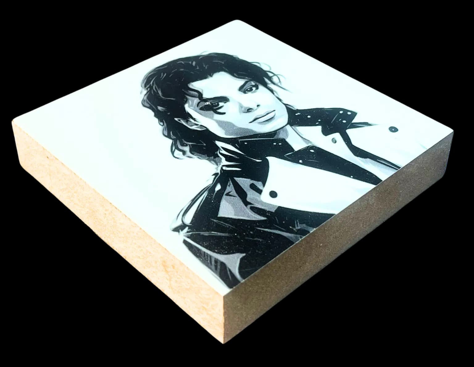 Famous Dead Singers Holzbild Michael Jackson