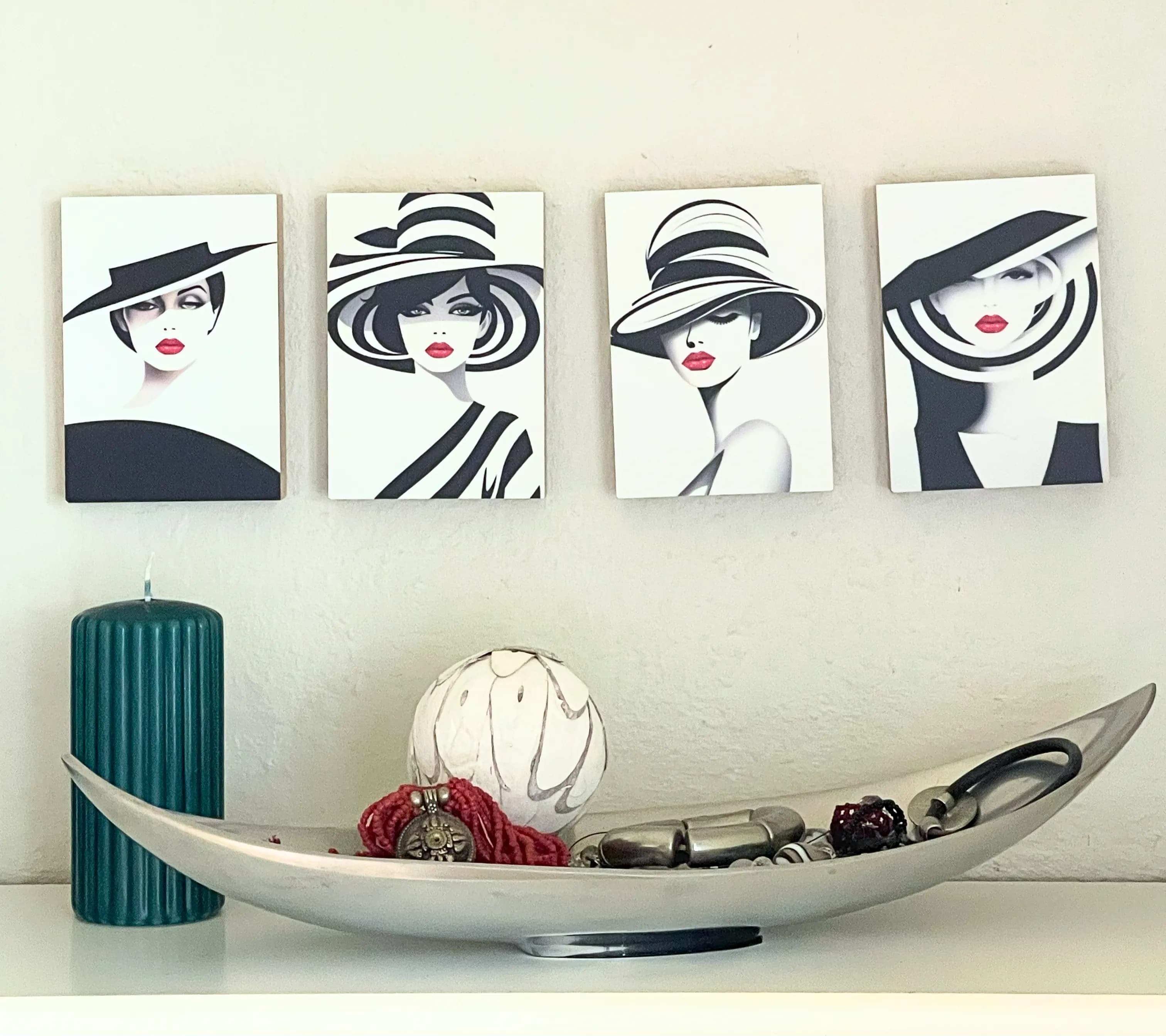 Mit Hut Holzbild No. 4