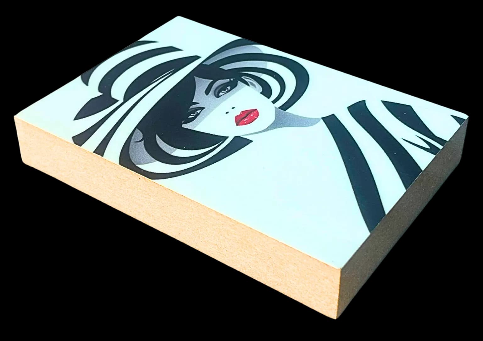 Mit Hut Holzbild No. 3