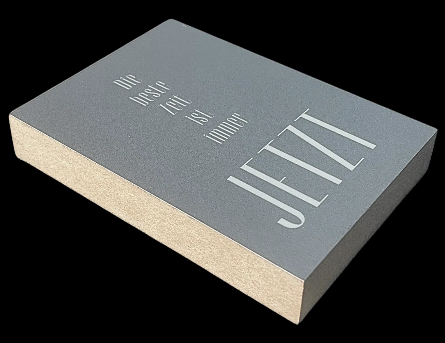 Motivation Holzbild "Die beste Zeit..."