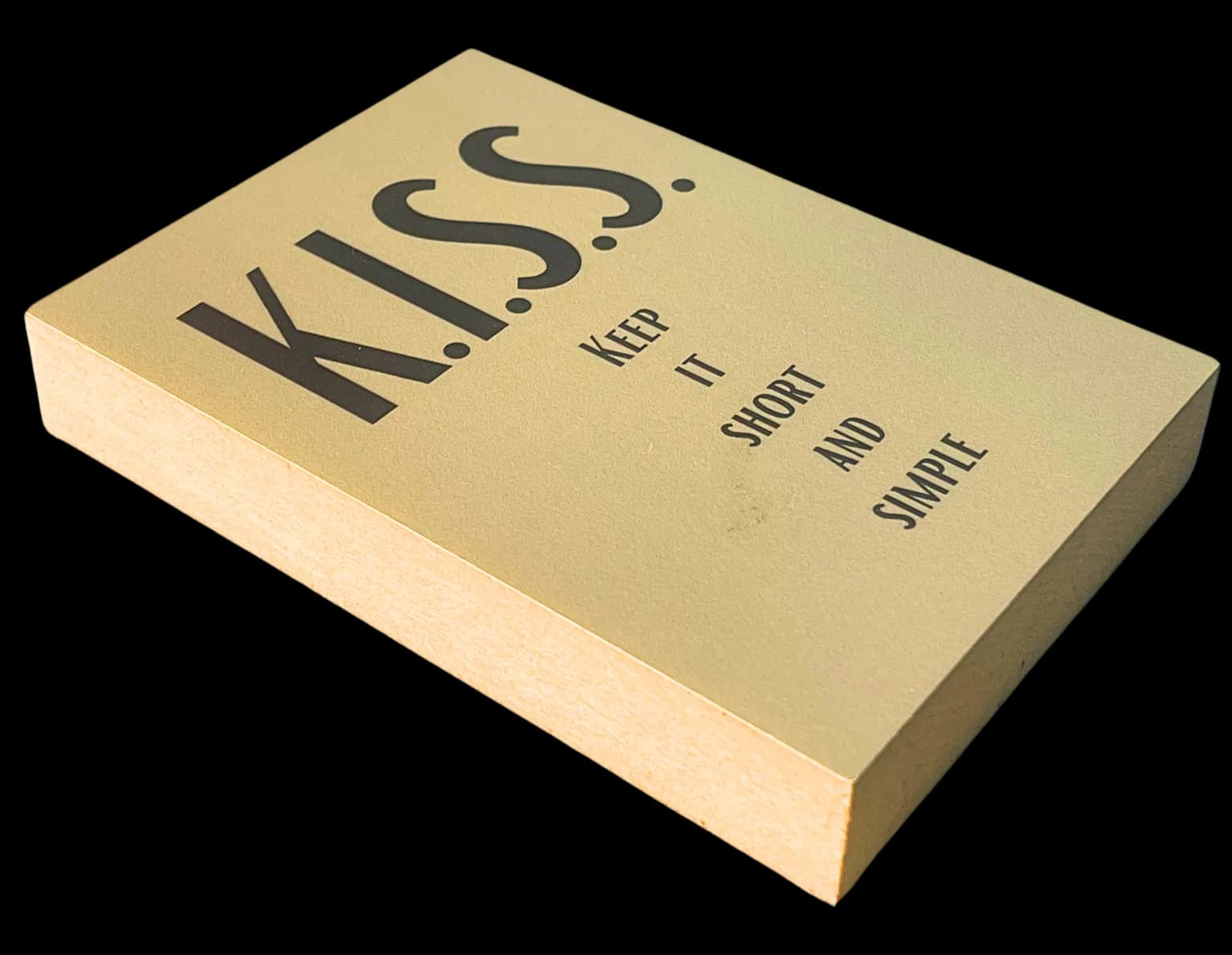 Motivation Holzbild "Keep it short..."