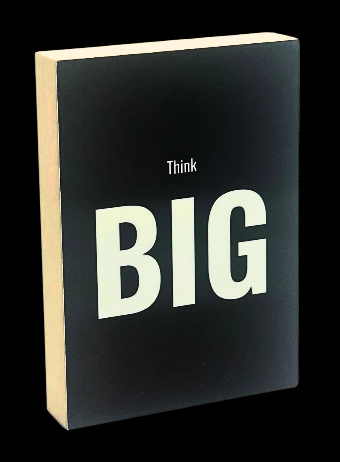 Motivation Holzbild "Think Big"