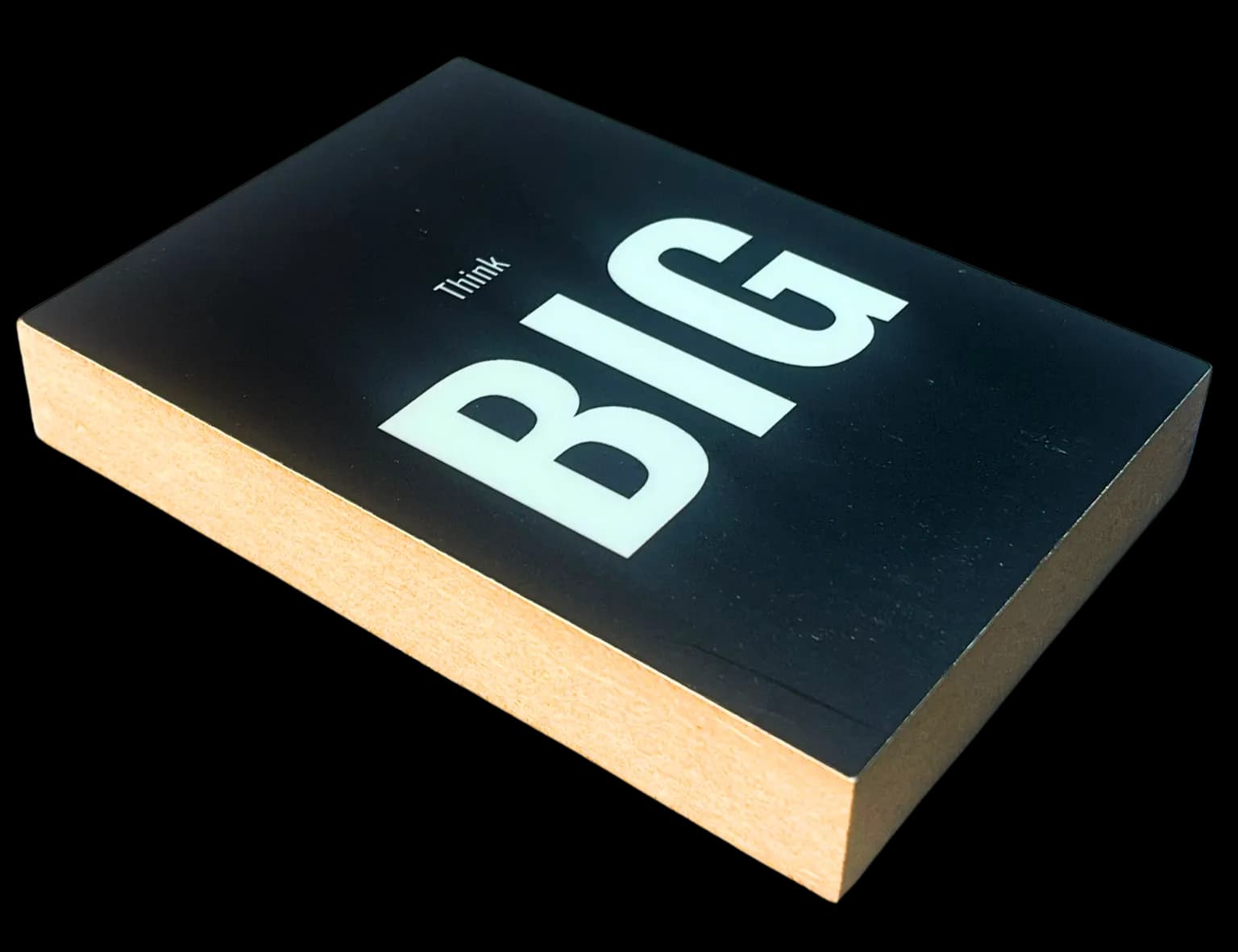 Motivation Holzbild "Think Big"