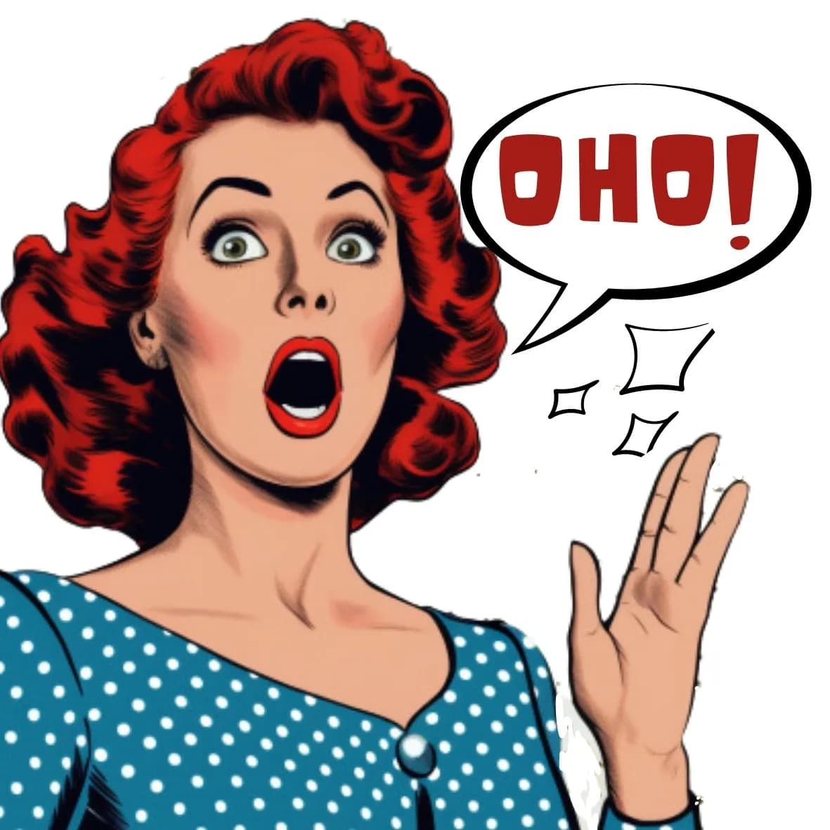 Pop Art Holzbild "Oho!"