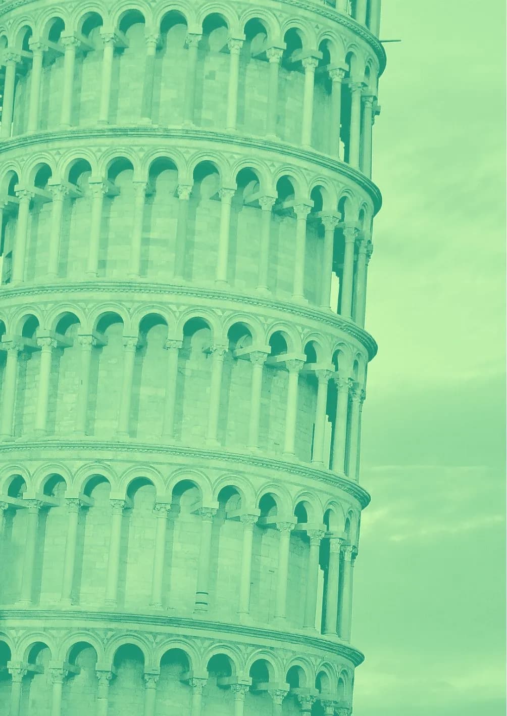 Sights Holzbild Der Schiefe Turm von Pisa