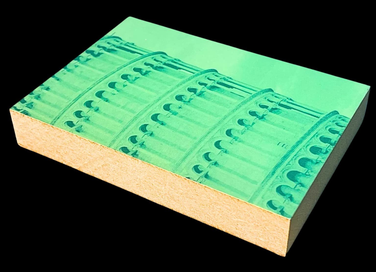 Sights Holzbild Der Schiefe Turm von Pisa