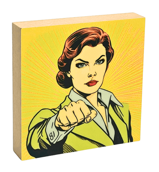 Pop Art Bilder aus Holz fürs Wohnzimmer