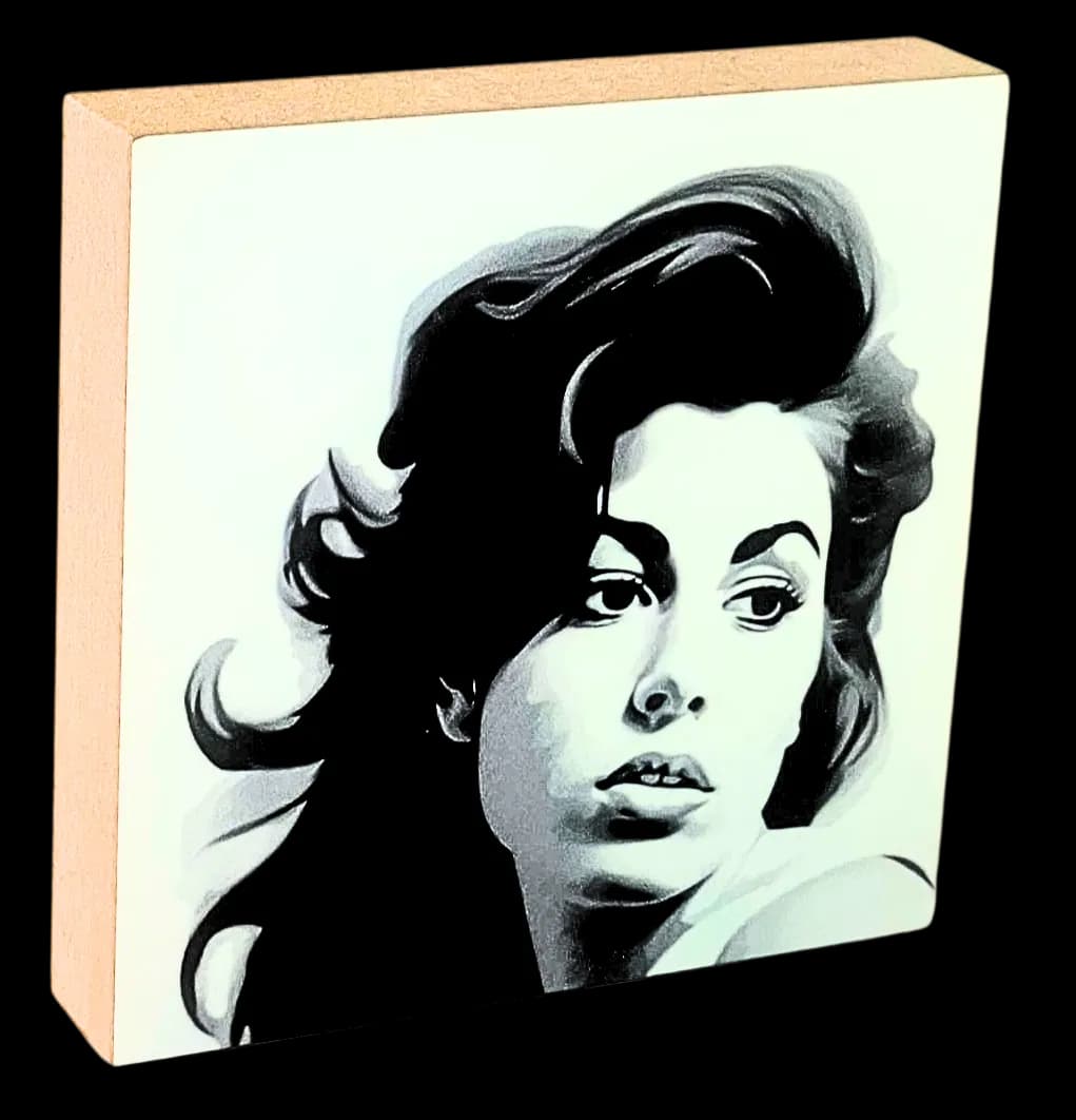 Famous Dead Singers Holzbild Amy Winehouse
