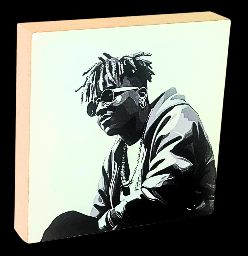 Famous Dead Singers Holzbild Juice Wrld