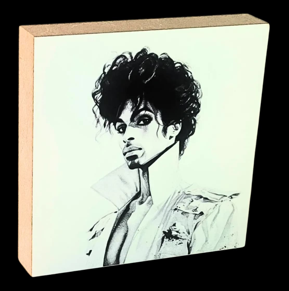 Famous Dead Singers Holzbild Prince